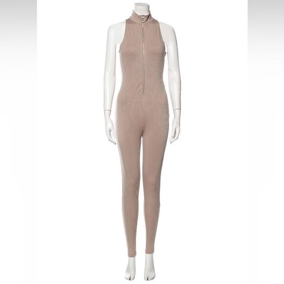 Nicholas Striped Mock Neck Jumpsuit - Picture 1 of 10